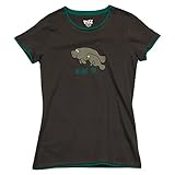 LazyOne Womens No Wake Zone Manatee Fitted PJ T Shirt