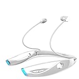 Desxz ZEALOT H1 Foldable Sports Running Wireless Bluetooth Headphone Neckband In-ear with Microphone (White)