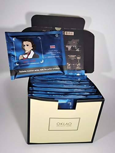 OKLAO Canet Musiker Serie Chopin Drip Coffee Bag Kaffee 10 Stk. in Geschenkverpackung (10)