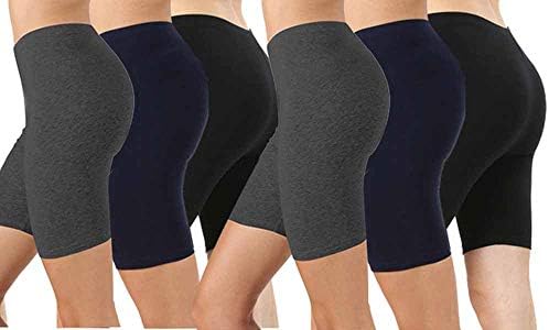 plus size black biker shorts