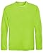 DRI-EQUIP Youth Long Sleeve Moisture Wicking Athletic Shirts. Youth Sizes XS-XL, Lime Shock, Medium