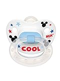 NUK Disney Baby Puller Pacifier, 0-6 Months, Mickey Mouse/Assorted Colors, 1 pk