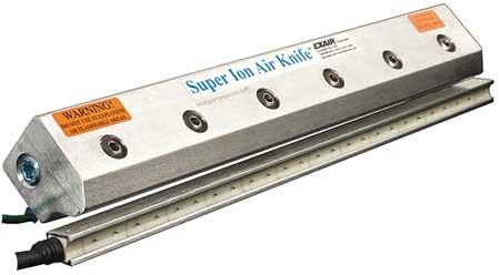 EXAIR 111018 Static Air Knife,1/4 In NPT,18 In L,Al
