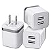 X-EDITION USB Wall Charger, 3-Pack 2.1Amp Dual Port Power Adapter USB Plug Charger Charging Block Cube Compatible with iPhone Xs Max XR X 8 7 6 Plus 5S, Samsung, LG, HTC, Moto, Kindle, Android Phone
