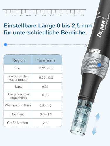 Dr. pen Ultima M7S Microneedling Pen 2025 Latest Model Wireless Dr Pen Microneedling Anti-Wrinkle with 27 Replacement Cartridges - 9 Types Cartridges (M7S Black)