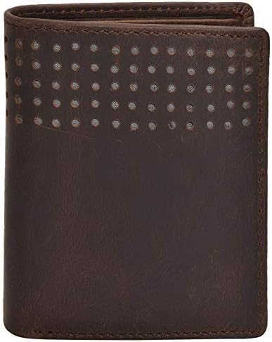 Hileder 100% Pure Genuine Premium Sheep Nappa Leather Handmade Slim Bifold Men’s Wallet with 6 Credit Card Slots & ID Window, Mustard