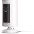 Ring Indoor Cam, Compact Plug-In HD security camera with two-way talk, Works with Alexa - White