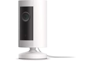 Ring Indoor Cam, Compact Plug-In HD security camera with two-way talk, Works with Alexa - White