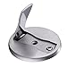 Magnetic Door Stop with Pop Up Flap, Angle Simple SUS304 Stainless Steel Door Holder Catch with Magnet Door Stopper Solid Wood Door Gate Holder Keep Door Open Floor Mounted, Brushed Steel