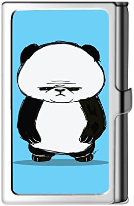 FeChao Business Card Holder Case, Customized Sad Panda Business Card Case Card Holder Suitable for ID Cards, Credit Cards, Gift Cards and more