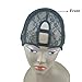GEX Middle U Part Weaving Wig Foundation Wig Cap with Sturdy Straps 1'' X 3.5'' U Part and 2 Clip Combs For Wig Making M Size