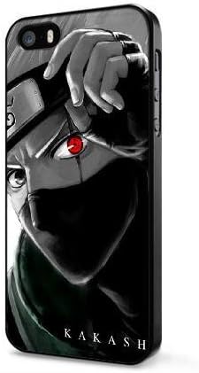 Generic Call Phone Case for iPhone 5 5s [Color:Black] KAKASHI HATAKE NARUTO Series [Numbering:FKOKAKAHD3798]