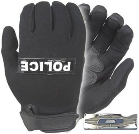 Damascus Gear MX10RPSM Nexstar I Lightweight Duty Gloves with â€œPOLICEâ€ Reflective ID Plate, Small, B