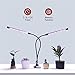 LED Grow Light, TaoTronics 28W Dual Head Light, Timing, 36 LED 6 Dimmable Levels, Plant Lights for Indoor Garden Plants with Red/Blue Spectrum, Adjustable Gooseneck, 3/6/12H Timer