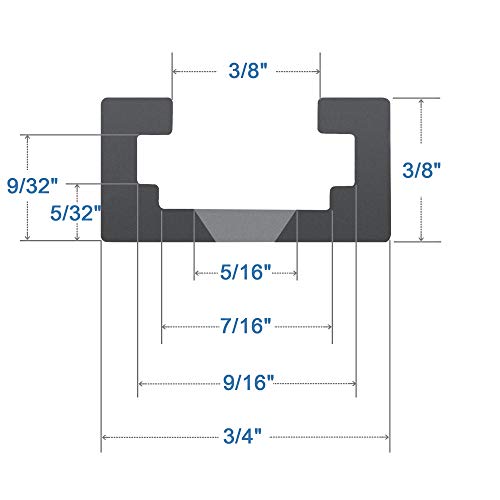 48" Aluminum T-Track With Screws - Woodworking Clamp Track System