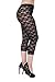 Unique Styles Lace Capri Leggings Tights - Assorted Styles & Colors, Black, Medium