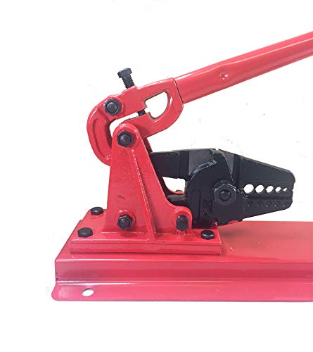 Wire rope Swaging tool Bench Type for Cable, 5 Cavity 1/16-3/16, Aluminum/Copper Sleeves