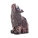 Nelson Creations, LLC 1.5 Inch Wolf Sitting Natural Soapstone Hand-Carved Animal Charm Totem Stone Carving Figurine