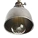 Jeteven Retro Vintage Industrial Steel Swing Arm Wall Sconce Light Lamp Shade for E27 Bulbs Silver