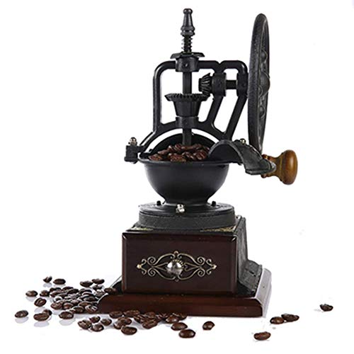 Nfudishpu Manuelle Kaffeemühle, Retro Deign Kaffeemühle, Original Birkenkaffeemühle mit keramischem Präzisionsmahlkern…