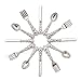 Odoria 1/12 Miniature Silverware Knife Fork Spoon Set Dollhouse Decoration Accessories, Silver