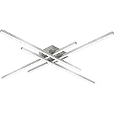 Kuzco Lighting Vega Minor - 61W LED Flush Mount-2.75 Inches Tall and 46.5 Inches Wide-Brushed Nickel Finish