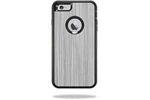 MightySkins Skin Compatible with OtterBox Defender iPhone 6 Plus / 6s Plus Case Cover Sticker Skins Steel