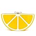 Women Acrylic Lemon-shaped Evening Bags Purses Clutch Vintage Banquet Handbag (Yellow)