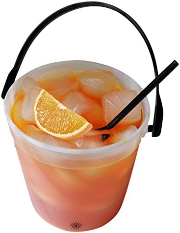 Bucket O Booze | 32 Ounce Drink Bucket | (Pack Of 5) | Mixed Drinks Bucket | Beverage Pail | Alcohol Container | Great For Parties | Holidays | Weddings | Special Occasions