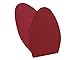 Red Sole Repair Rubber Half Sole Protector - Perfect Color Match to Louboutin Soles (1 Pair)