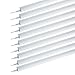 JESLED 4FT LED Shop Light, 45W, 6000LM, 6500K Super Bright White, High Output T8 Integrated Fixture, D Shape 3 Rows Linkable Tube Lights for Garage Workshop Warehouse Plug and Play(10-Pack)