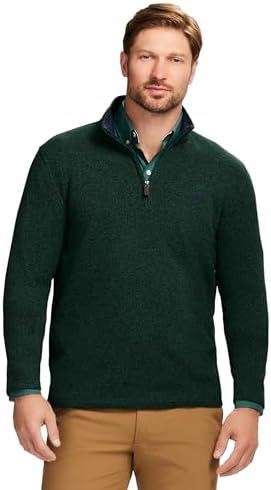 Amazon.com: Izod Men's Luxury Classics Quarter Zip Sweater, Black