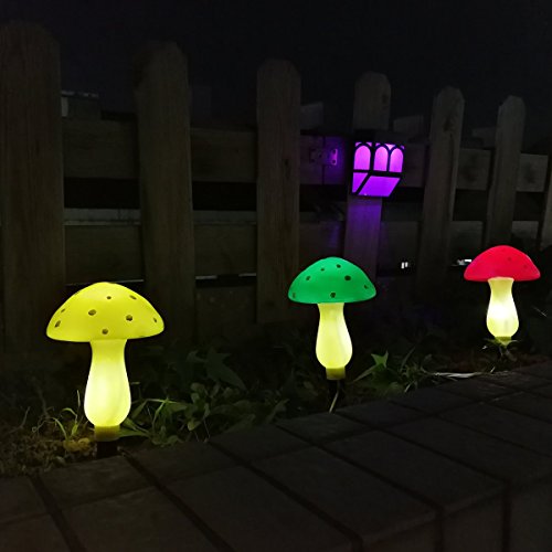 Outdoor Solar Garden Lights, Solar Powered Mushroom Lights, LED Solar Decor Lights for Garden, Patio, Backyard