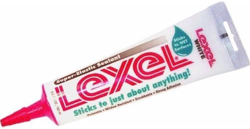 Lexel White Weatherproofing Caulk 3.5 oz.