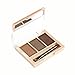 Tonsee Makeup 3 Colors Eyebrow Powder Concealer Palette With Mirror Eyebrow Brush