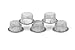 Xmifer 5pcs 0.5Inch Diameter Crystal Tobacco Pipe Stainless Steel Mental Screen Filters for Crystal Smoking Pipes Use (Silver)