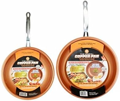 Original Copper Pan 10-inch and 12-inch Round Pans (Set of 2)