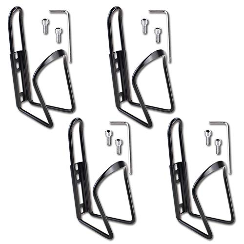 Bike Water Bottle Cage,4 Pack Water Bottle Cage Holder Carrier,for Road, Mountain, Hybrid, Touring & Electric Bicycles.