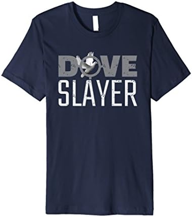 Mens Dove Slayer T-Shirt Bird Shooting Hunting Hunter Tee 2XL Navy