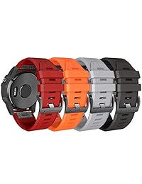 NotoCity   Correa de repuesto para Garmin Fenix 5X Plus (silicona), compatible con Garmin Fenix 5X Fenix 5X Plus Fenix 3 Fenix 3 HR