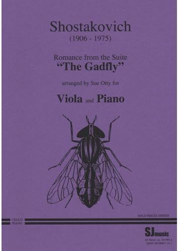 Shostakovich, Dmitri Romance from the Suite The Gadfly Viola,Piano arranged by Sue Otty SJ Music