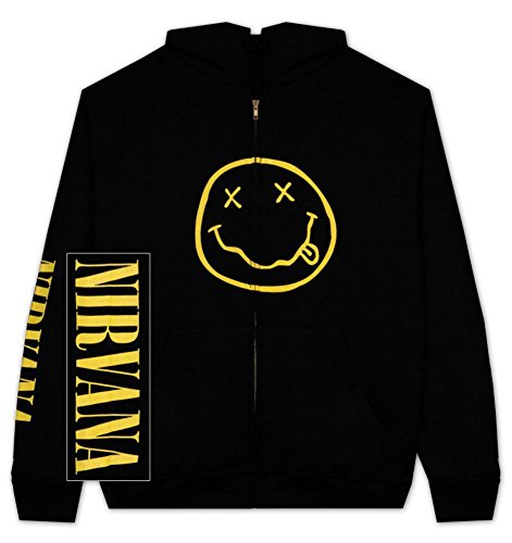 Zip Hoodie: Nirvana - Smile Size L