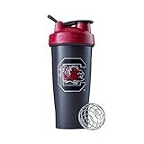 BlenderBottle Collegiate Classic 28-Ounce Shaker Bottle, University of South Carolina Gamecocks - Grey/Maroon