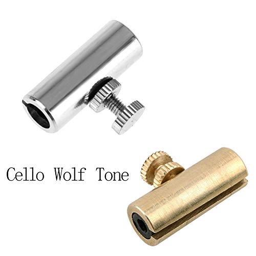 XuBa Professional Metal Wolf Tone Eliminator Eliminate Mute Suppressor for Cello Gold/Copper