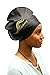 XL Black - Silicone Swim or Shower Cap for Dreadlocks, Braids and Longer Hair Styles
