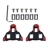 1 Pair Road Bike Cleats, Bicyce Cycling Cleat 6 Degree Float Self-Locking Cycling Pedal Cleats Compatible with Shimano SH-11 SPD-SL
