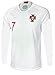 Portugal Cristiano Ronaldo #7 Soccer Jersey and Shorts Kids Youth Sizes Away Football World Cup Premium Gift (YS 6-8 Years, Away Long Sleeves)