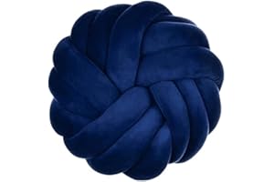 Youjiayi Knot Pillow 14X14 Velvet Decorative Throw Pillows for Couch Chair Cushion Sofa Knotted Pillows Garden Living Room Bedroom Car Pillows