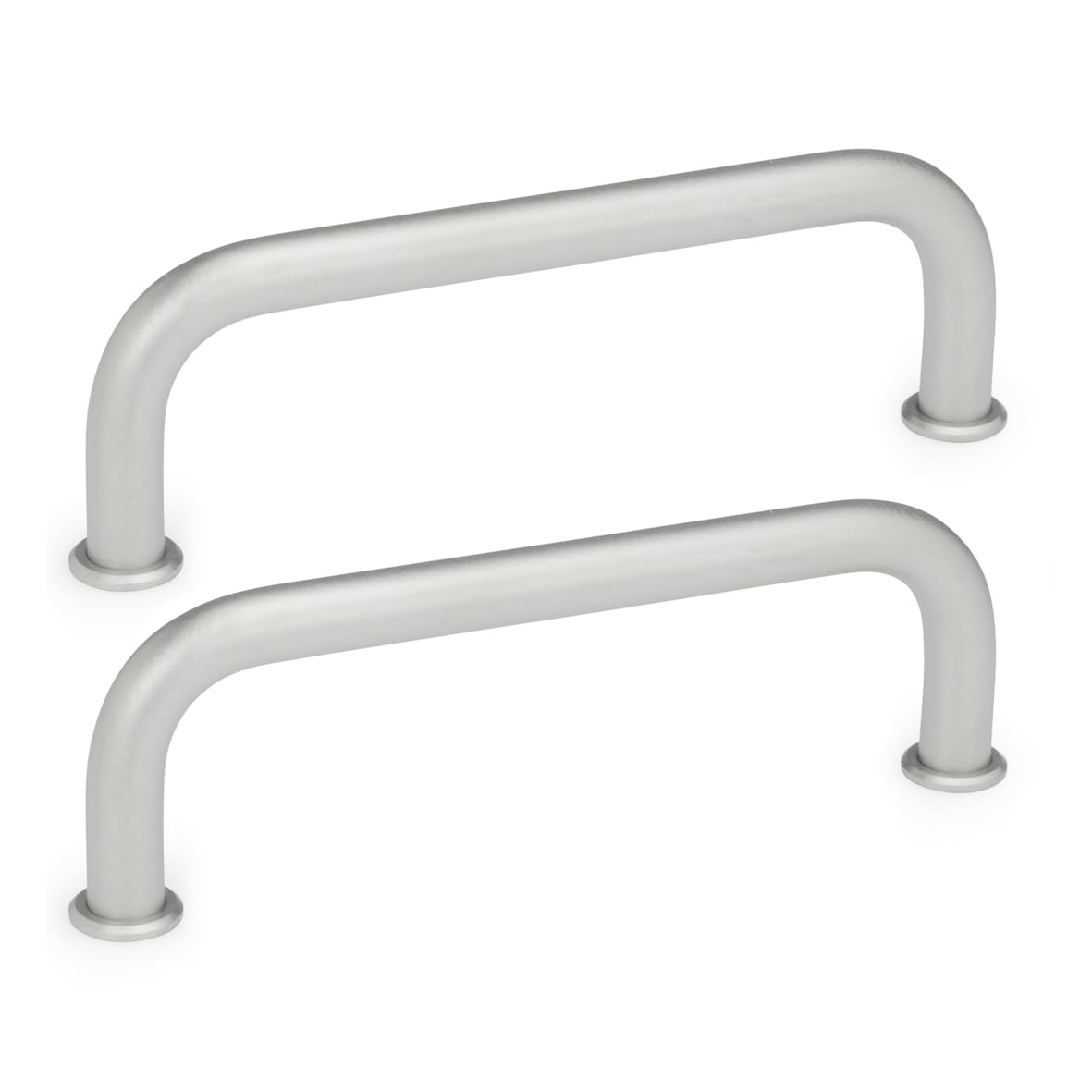 Ganter Standard Elements/Stainless Steel Handles – GN 425 Diameter: 10 mm Stainless Steel Matte Blasted | Pack of 1, Silver, GN 425-NI-10-100-GS