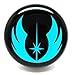 Star Wars Jedi Order Symbol Ear Plugs - Blue - Acrylic Screw-On - 10 Sizes - Brand New *Pair*